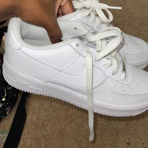 Brand new white Nike Air Force 1s